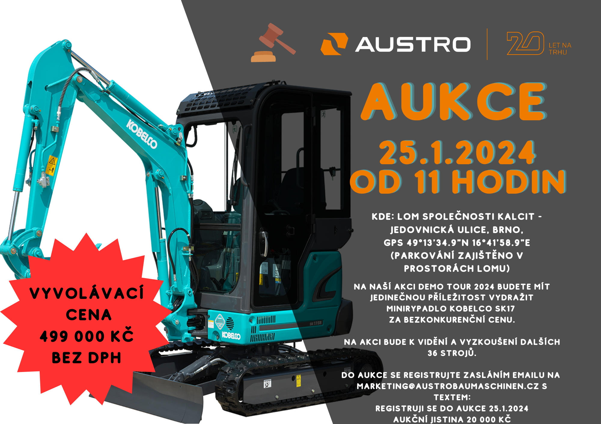 aukce kobelco