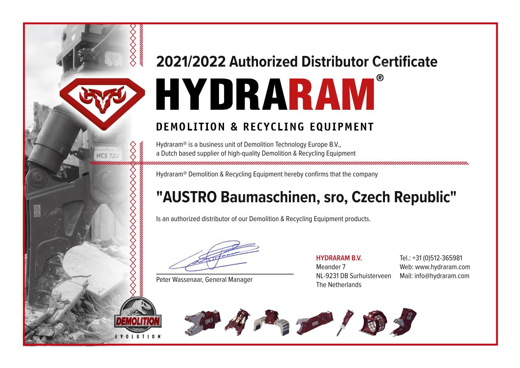 Dealer_certificate_Austro Baumaschinen,sro