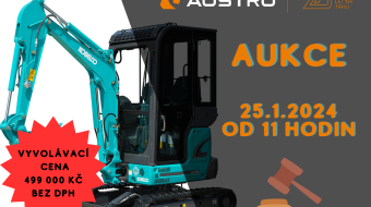 AUKCE minirypadla Kobelco SK17