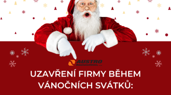 Uzavření firmy během vánočních svátků 2025