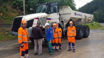 TEREX TA300 articulated dumper in EUROVIA Kamenolomy