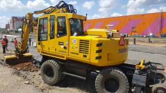 SKANSKA purchased 5 new Atlas 1604 ZW rail-road excavators