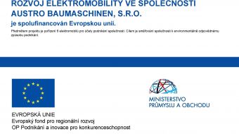 ROZVOJ ELEKTROMOBILITY VE SPOLEČNOSTI AUSTRO BAUMASCHINEN, S.R.O. je spolufinancován Evropskou unií.